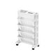 thumbnail image 3 of Xihbxyly Estante Móvil, Carrito de Almacenamiento Versátil, Elegante Organizador de Suelo, Diseño de Fácil Movilidad, Uso En Oficina, Aula, Hogar, Solución Eficiente para Ahorrar Espacio., 3 of 7