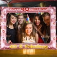 thumbnail image 4 of 1 Pc Birthday Inflatable Photo Frame PVC Party Photo Props Supply for Age 40, 4 of 7