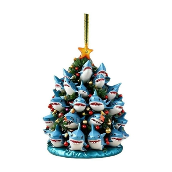 Oioii Christmas Tree Stack Acrylic Decorations -Ideal for Home, Living Room, Holiday Party Tabletop Displays. Lightweight,Easy to Hang, Perfect for Enhancing Christmas Tree Vibe