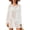 Cover Up # White, variant on Swim Cover Up Long Sleeve Crochet Dress Round Neck Mixed Open Knit Mesh Bikini Coverups Loose Mini Swimwear Kaftan