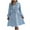 Light Blue, variant on Kaemgyyd Dresser for Bedroom Long Sleeve Button down a Line Shirt Dress Casual Loose Tie Waist Flowy Midi Dresses