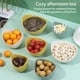 thumbnail image 5 of Wosthever 3 piezas platos de nueces semillas de plástico ensalada de frutas platos de dulces apilables lavables bandejas reutilizables cuencos Type2 NO2, 5 of 6