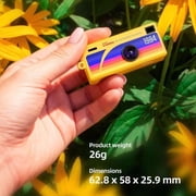 KQLULU Portable Compact Digital Camera with Wide-Angle Lens, 1080 MP, White