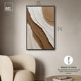 thumbnail image 5 of Light Sand Waves Canvas Geometric Abstract by Art Remedy, Black Frame, 24" x 36", 5 of 7