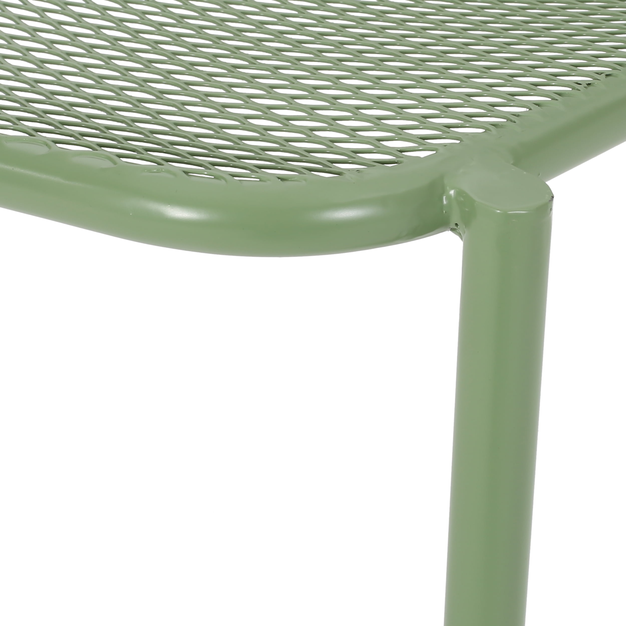 Sajan Outdoor Modern 2 Seater Chat Set, Matte Green