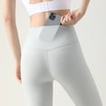 thumbnail image 4 of Pantalones de Yoga para mujer, Fitness, correr, ciclismo, mallas deportivas transpirables, ropa de gimnasio de entrenamiento de verano de cintura alta, 4 of 5