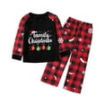 thumbnail image 2 of Pyjamas de Noël pour Enfants, Pyjamas à Carreaux en Coton Biologique pour Garçons, 2 of 5