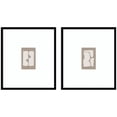 thumbnail image 4 of Kate and Laurel Organic Figures 01 & 02 2 Piece Framed Wall Art Print Set by Gabrielly Guedes, Svelte Noir Black Modern Contemporary, Abstract Art for Wall Decor, 4 of 8