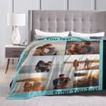 thumbnail image 3 of AISENIN Customized Picture and Text Blankets Personalized Lover Pictures Soft Blanket for Family Friends Custom Blanket for anniversary Birthday, 3 of 5