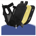 thumbnail image 2 of Bolsa de viaje portátil para mascotas, transpirable y cómoda, especialmente para perros pequeños, medianos, gatos, cachorros M, negro, 2 of 5