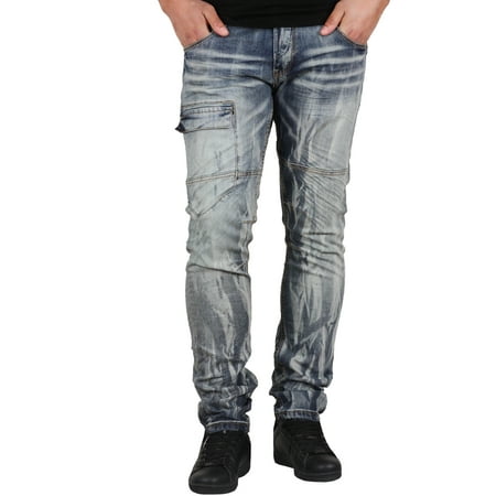 Joes Flat Front Jeans - Royal Seven Skinny Fit Jeans with Front Snap Cargo Pocket