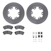 Dynamic Friction Company Rear Geospec Brake Rotors with 5000 Advanced Brake Pads includes Hardware 4512-54234