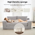 thumbnail image 4 of Convertible 2-in-1 Futon Sofa Bed, 71" Loveseat Sofa Pull Out Couch with 8-inch Thick Memory Foam and 1400LBS Capacity, Upholstery Corduroy Floor Couch for Living Room, Grey, 4 of 7