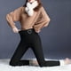 thumbnail image 5 of Leggings de lana de cordero gruesa para mujer, pantalones largos con estampado pequeño y forro polar añadido, pantalones de poliéster para mujer, 5 of 9