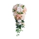 thumbnail image 5 of Ramo de novia en cascada para novia, ramo de flores artificiales, elegante y realista, para aniversario, 5 of 9