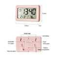 thumbnail image 4 of Indoor Thermometer Alarm Clock Display Digital Room Thermometer Hygrometer Thermometer, Black, 4 of 6