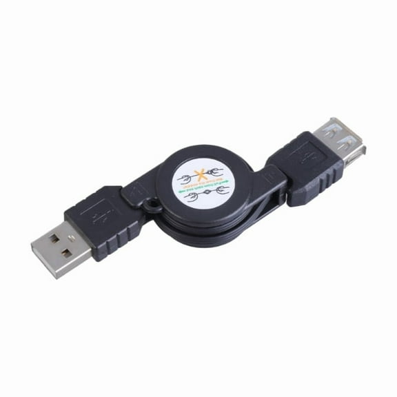 USB 2.0 Male to Female Retractables Cable 480Mbps Data Sync Extension Cable