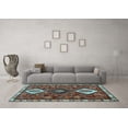 thumbnail image 3 of Ahgly Company Indoor Rectangle Persian Light Blue Traditional Area Rugs, 2' x 5', 3 of 4
