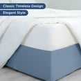 thumbnail image 2 of Martex King Bed Skirt | Inverted Pleat Microfiber | 15" Drop Easy Care | Blue, 2 of 3