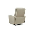 thumbnail image 6 of Signature Design by Ashley Pisgham Leather Power Recliner with Adjustable Easy View™ Headrest, Sand, 6 of 6