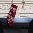 thumbnail image 3 of Coofit Bas de Sapin de Noël Tricoté Classique Suspendu Bas de Vacances Bas de Noël, 3 of 10