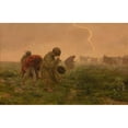 thumbnail image 3 of Jozef Chelmonski 18x13 Black Modern Framed Museum Art Print Titled - Thunderstorm (1896), 3 of 5