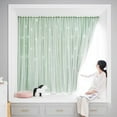 thumbnail image 3 of Self Curtain With Hollow Design French Door Panel Lace Window Curtain Privacy Ideal for Bedroom Living Room and Patio Door No Drilling Installation Required, 3 of 3
