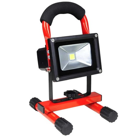 Yescom 10W Rechargeable LED Flood Light, Portable Outdoor Work Light, 4400mAh Large Capacity Camping Security