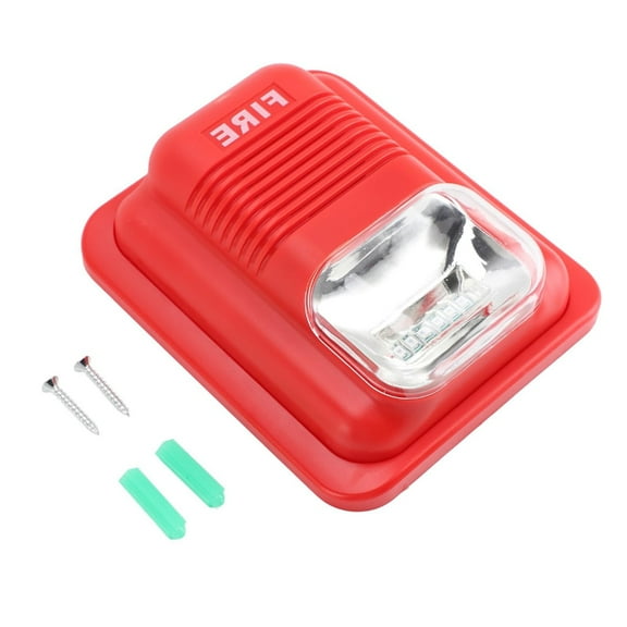 12V 24V Compatible Emergency Strobe Light Alarm For Home Indoor Fire Protective