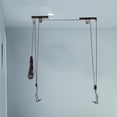 thumbnail image 5 of FONDOTIN Pulley System Ceiling Storage Rack for Garage Space Saving and Bike Organization, 5 of 7