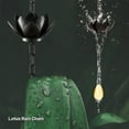 thumbnail image 3 of Chagetd 120CM Lotus Rain Chain Heavy Duty Metal Outdoor Garden Hanging Rain Catcher Cups Outside Gutters Downspouts Decorative Rain Chain Replacement, 3 of 8