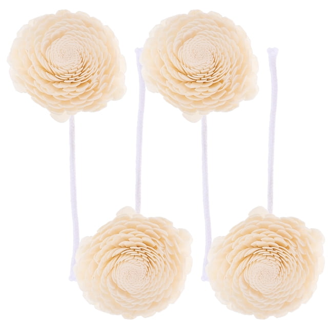 Miangastore 4pcs Cotton Made Flower Decoration Multi-use Dried Flower Diffuser Essential Oil Flower Diffuser
