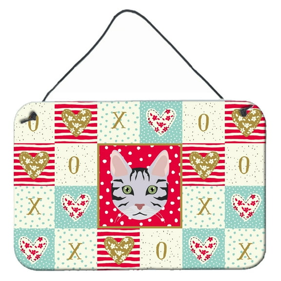 Carolines Treasures CK5161DS812 Serengeti Cat Love Wall or Door Hanging Prints 8x12 multicolor