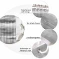 thumbnail image 3 of Grey Ombre Bathroom Shower Curtains with 12 Hooks Polyester Waterproof Shower Curtain for Stalls and Bathtubs Abstract Art Oil Painting Gray Gradient Decorative Bathroom Privacy Curtain 60x72 Inches, 3 of 9