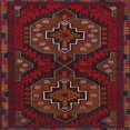 thumbnail image 1 of Ahgly Company Indoor Square Traditional Cranberry Red Persian Area Rugs, 6' Square, 1 of 6