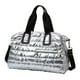thumbnail image 3 of Bolsa deportiva para gimnasio, bolsa de viaje, elegante bolso de mano para mujer, a la moda, con cierre ajustable. Plata, 3 of 9