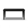 thumbnail image 4 of Homestyles Brentwood Rectangle Mid-Century Wood Dining Table in Black, 4 of 6