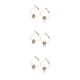 thumbnail image 5 of Pendientes de aro de cristal Sonducket joyería de moda regalo personalizado Cuenta Dorada, 5 of 6