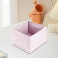 thumbnail image 3 of JilgTeok 3 Packs Space Saving Clothes Storage Bins Foldable Clothing Organizer for Dresser Drawers Tshirts Bedroom Closet Flat Pack Container 5.51x5.51x4.72in, 3 of 5