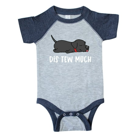 

Inktastic Napping Dis Tew Much Labrador Retriever Gift Baby Boy or Baby Girl Bodysuit