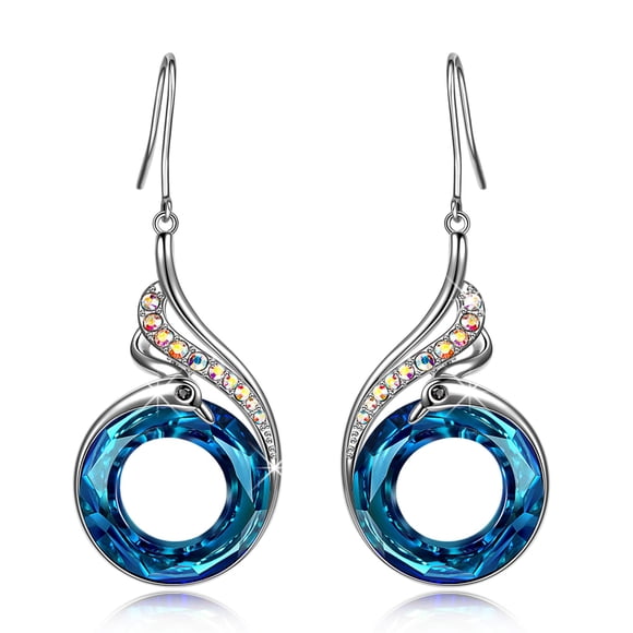 Aretes Kate Lynn Phoenix de cristal de 1,14" joyería