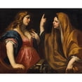 thumbnail image 2 of Andrea Vaccaro 18x15 Black Ornate Wood Framed Double Matted Museum Art Print Titled - Martha and Mary, 2 of 5