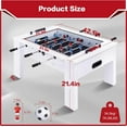 thumbnail image 7 of RayChee 42" Foosball Coffee Table, Soccer Game Table with Tempered Glass, RayChee Modern Multi Arcade Game Table with 2 Balls for Adults, Kids, Home, Indoor Family Living Room, 7 of 7