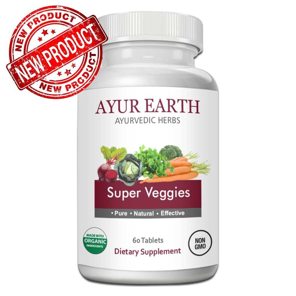 Super Veggies Organic Whole Food Superfood Blend Ayurvedic Vegetable & Herbal Superfoods in