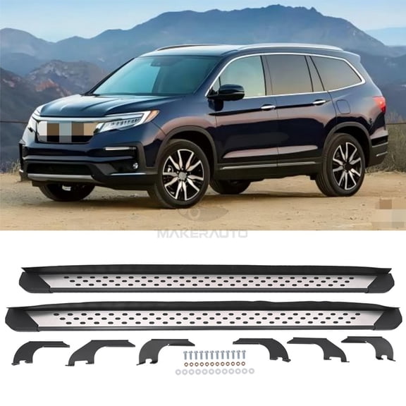 4" Aluminum Alloy Running Boards Side Steps for 2016-2022 Honda Pilot