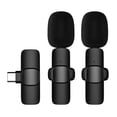 thumbnail image 1 of Riwcyla Wireless Clip,on Lavalier Microphone Omnidirectional Mic 2 1 with Wind Muff Type,C Port Replacement for Android Smartphone Live Stream Interview Recording Video Conference Online Teaching, 1 of 6