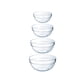 thumbnail image 1 of Apilable Juego 4 Tazones Ensaladeras De Vidrio Francesas Luminarc Apilable, 1 of 3