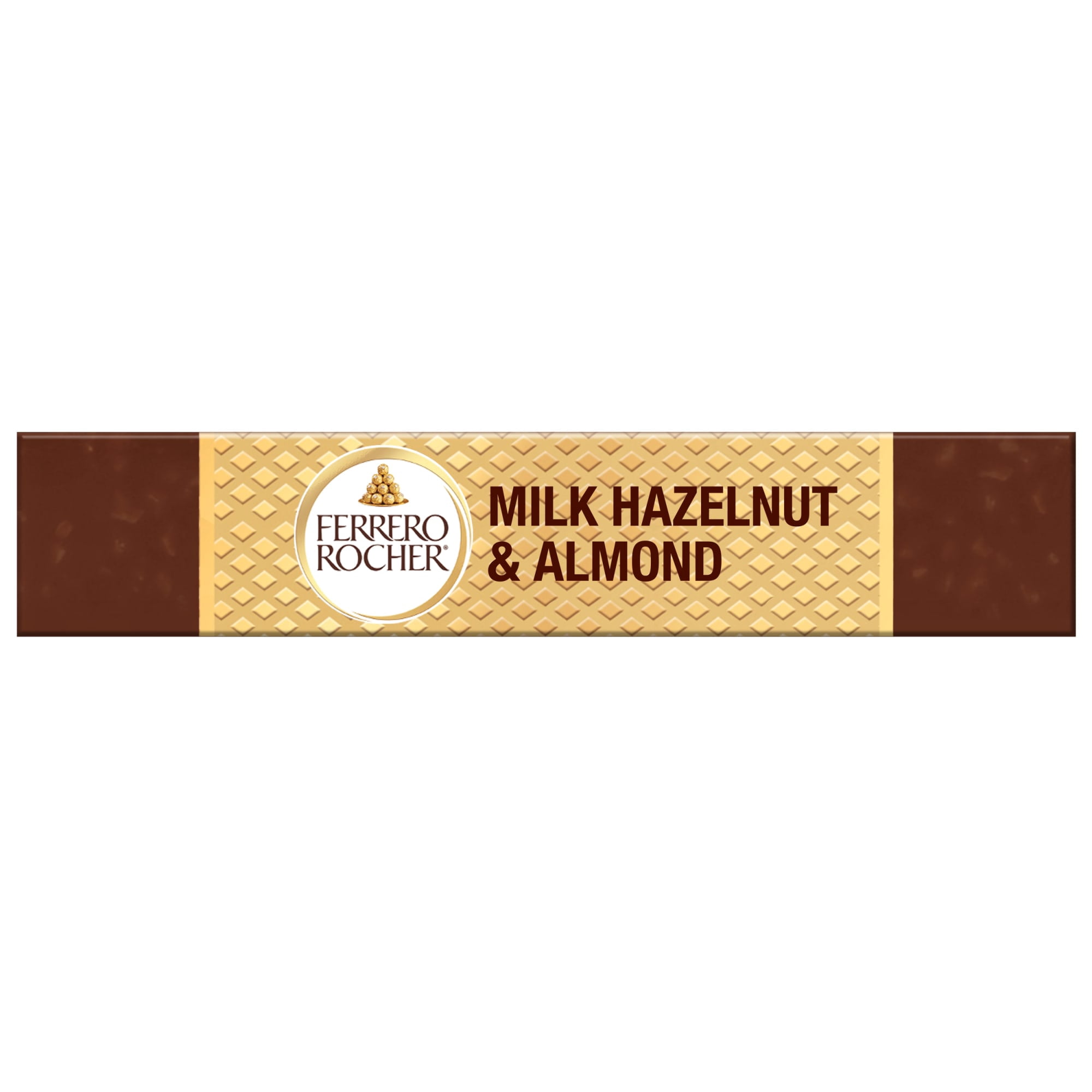 (2 pack) Ferrero Rocher Premium Chocolate Bar, Milk Chocolate Hazelnut & Almond, ​3.1 oz