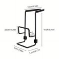 thumbnail image 1 of QJUHUNG 2-Layer Freestanding Iron Sink Sponge Rack with Drainage - Space-Saving Kitchen Storage Unit for Hanging Faucet  Shower Tray  and Countertop - Black and White Color Options - Dura, 1 of 6