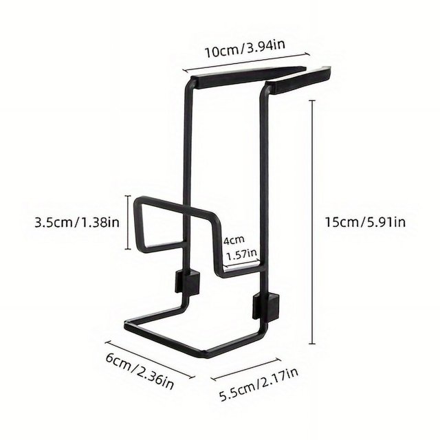 QJUHUNG 2-Layer Freestanding Iron Sink Sponge Rack with Drainage - Space-Saving Kitchen Storage Unit for Hanging Faucet Shower Tray and Countertop - Black and White Color Options - Dura